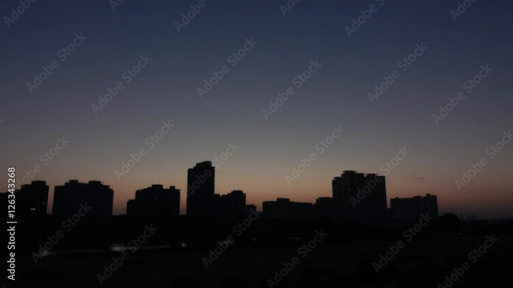 4K・都会の夜明け前_03-803 4K・都会の夜明け前_03-803
