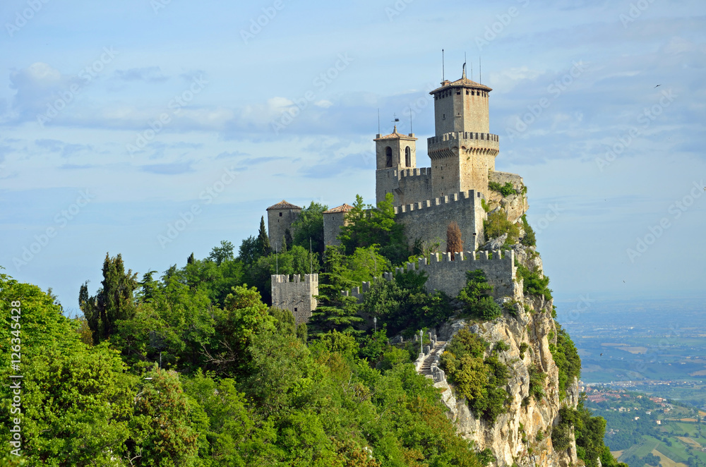 Fortress of Guaita on Mount Titano in San Marino