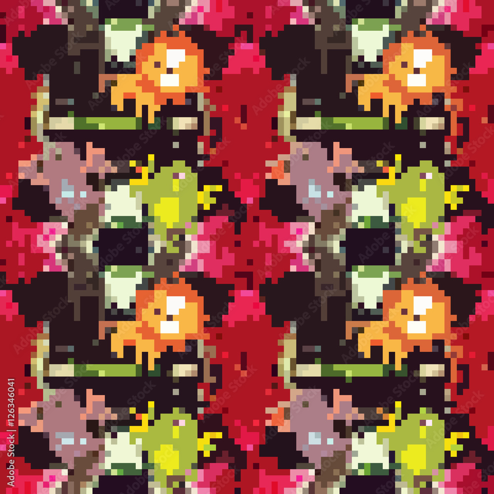 Fototapeta premium seamless tileable pixel texture pattern