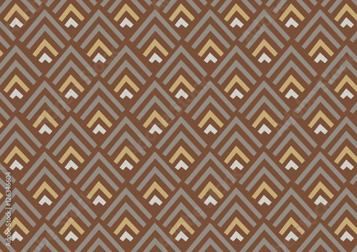 Abstract geometric pattern background | brown gold decoration design | wallpaper backdrop