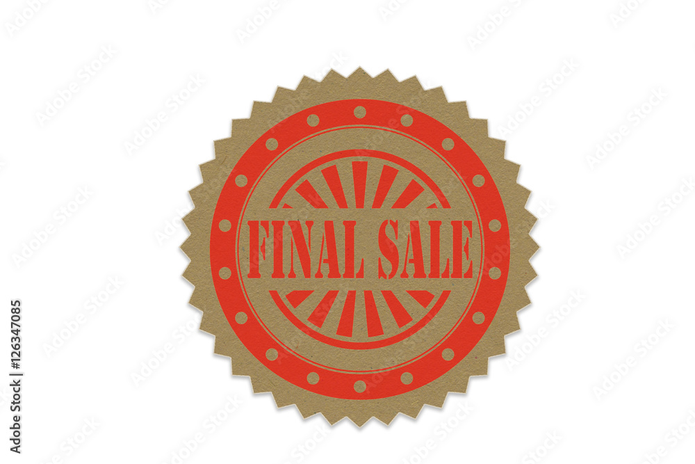 final sale stamp on paper final sale stamp on paper