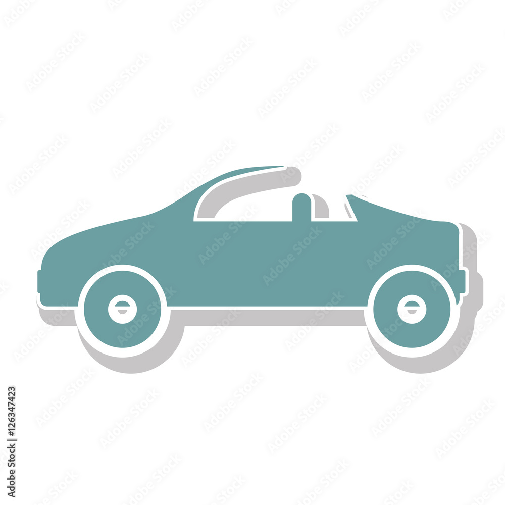 sport car icon over white background. transportation vehicle design. vector illustration sport car icon over white background. transportation vehicle design. vector illustration