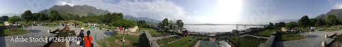 Aerial view of Srinagar, largest city & the summer capital of Jammu & Kashmir.