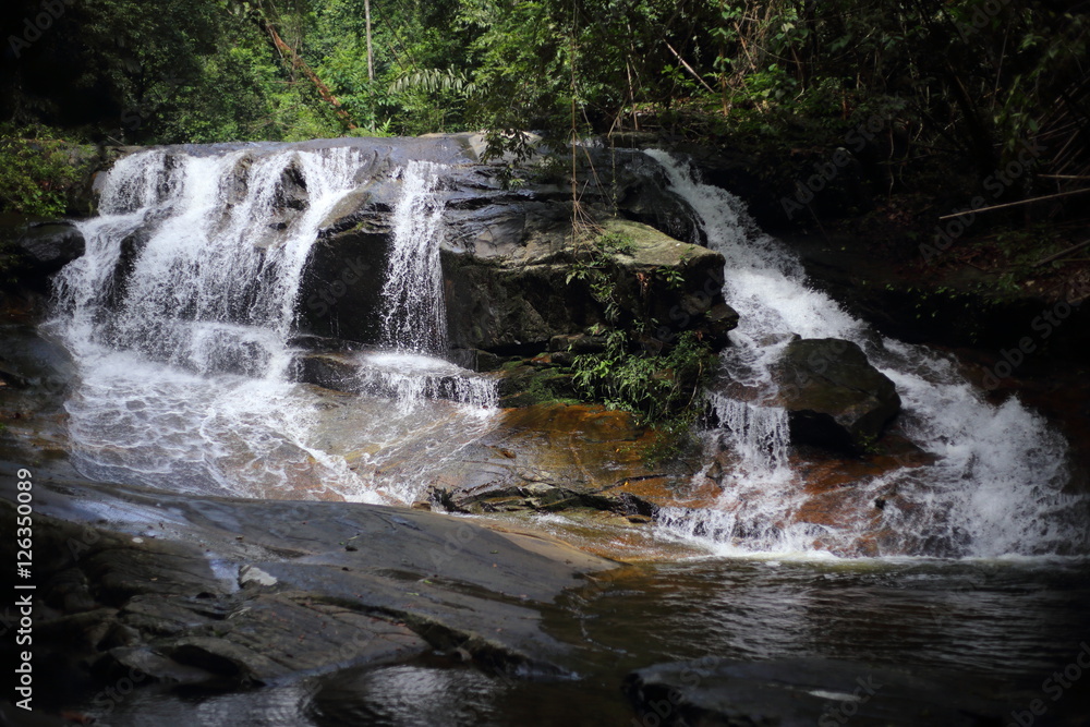 Fototapeta premium Khao Cha Mao Waterfall in Rayong Thailand