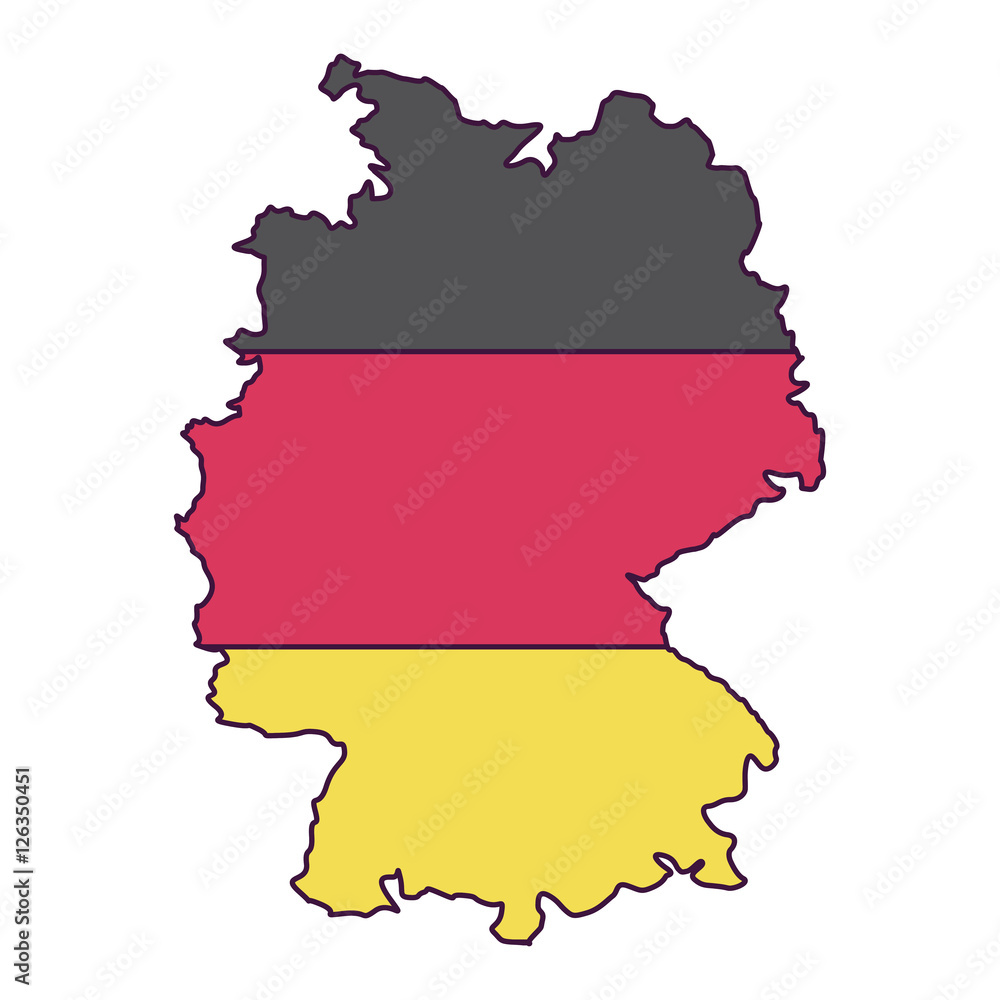 Map and cartography icon. Germany europe and landmark theme. Colorful design. Vector illustration Map and cartography icon. Germany europe and landmark theme. Colorful design. Vector illustration