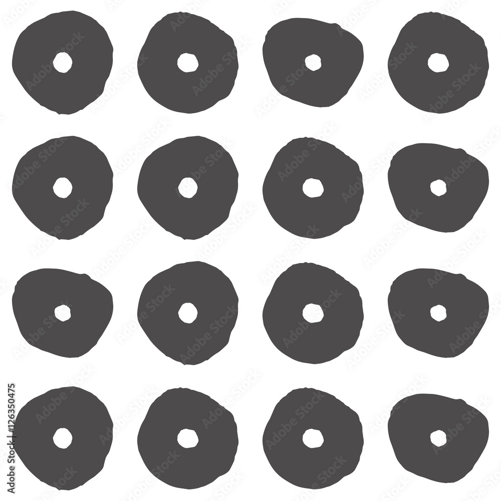 Fototapeta premium Seamless pattern with stylized flowers. Vector illustration.