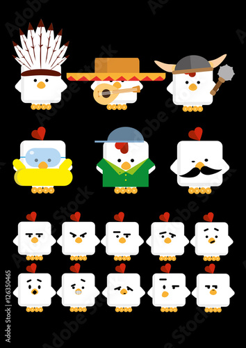 a set of small males in suits