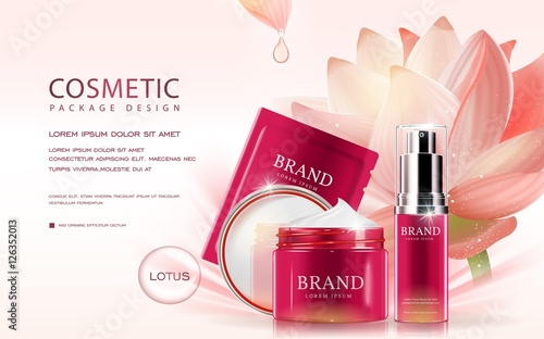 Lotus cosmetic ads template
