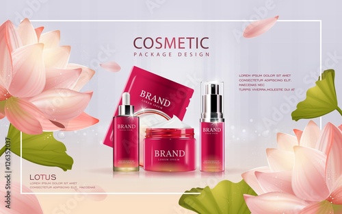 Lotus cosmetic ads template
