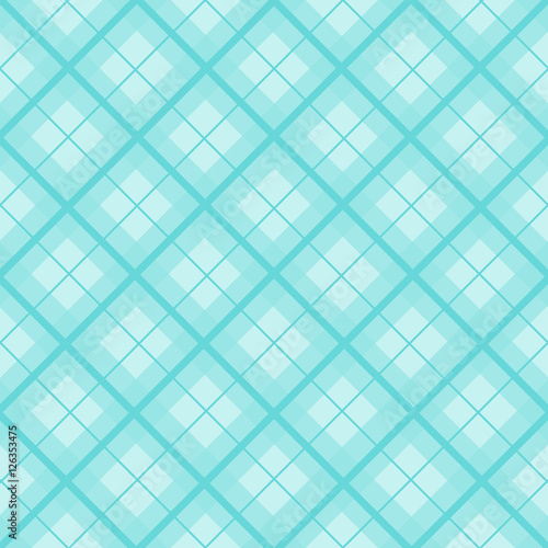 Mint Blue Green Christmas Tartan Vintage Background Vector Illustration.