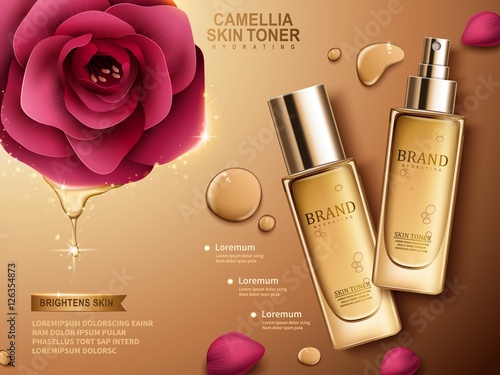 camellia skin toner ad