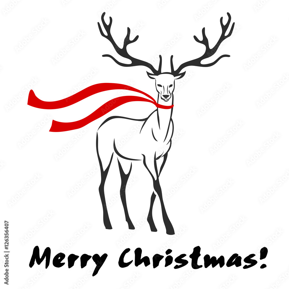 Christmas deer. Christmas deer.