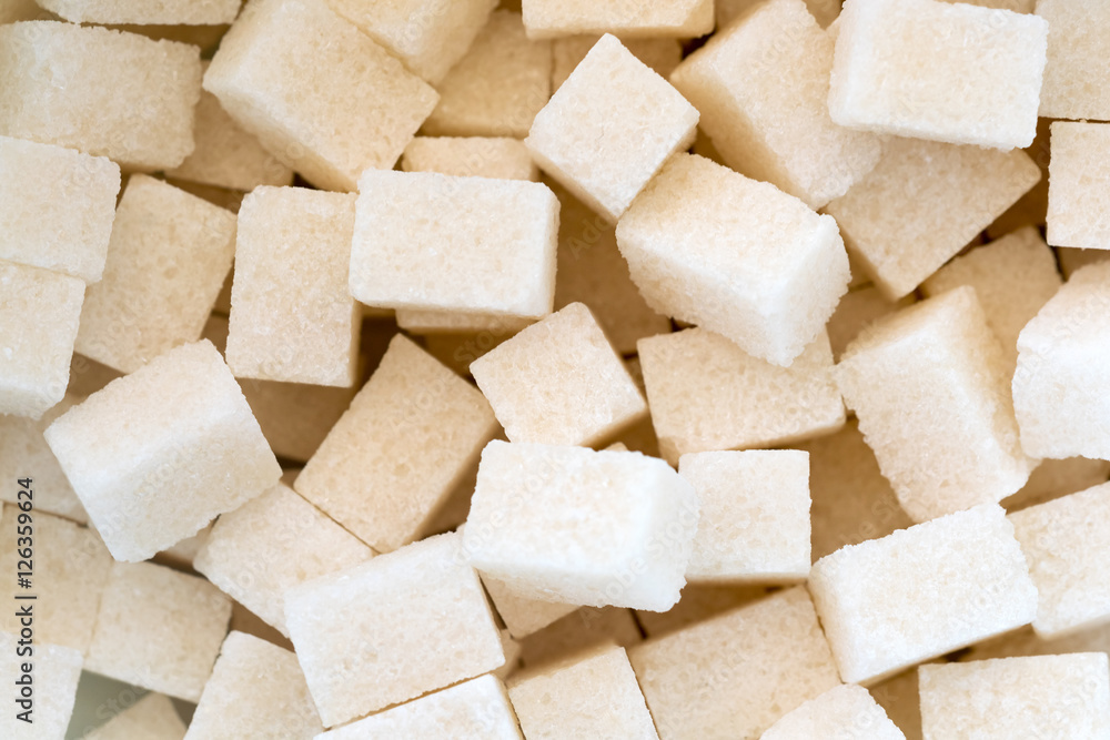 Cubes of sugar, background Cubes of sugar, background