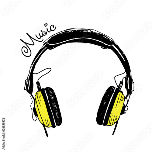 Headphones illustration