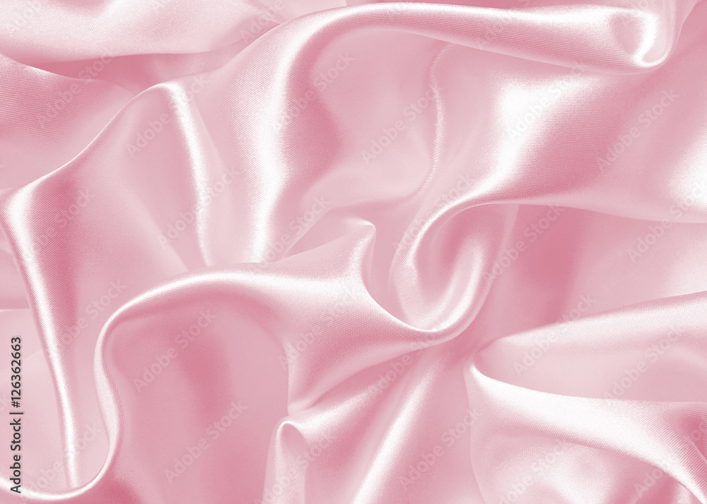 Fototapeta premium Smooth elegant pink silk or satin as wedding background