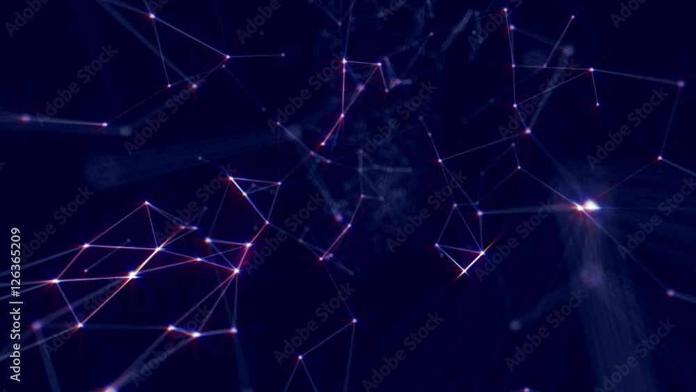 Plexus abstract technology and engineering background with original organic motion Plexus abstract technology and engineering background with original organic motion