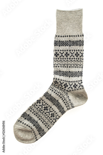 Sock isolated on white