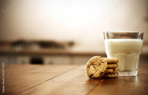 cookies and milk  photo