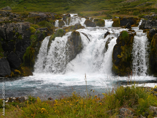 Wasserfall am Dynjandi  in Island