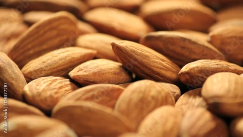 Almonds slowmotion photo