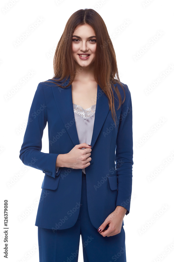 White background studio beautiful woman lady spring autumn White background studio beautiful woman lady spring autumn