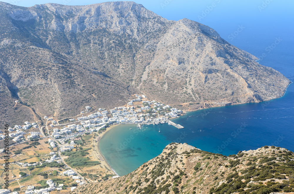 Fototapeta premium Kamares View from Saint Simeone Monastery, Sifnos