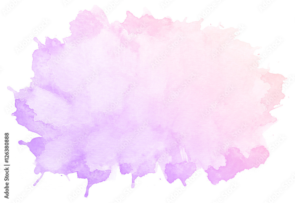 Abstract pink watercolor on white  is watercolor   is drawn by hand. Stock Illustration | Adobe Stock