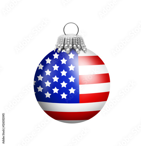 Amerikanische Weihnachtskugel
