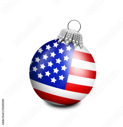 Amerikanische Weihnachtskugel