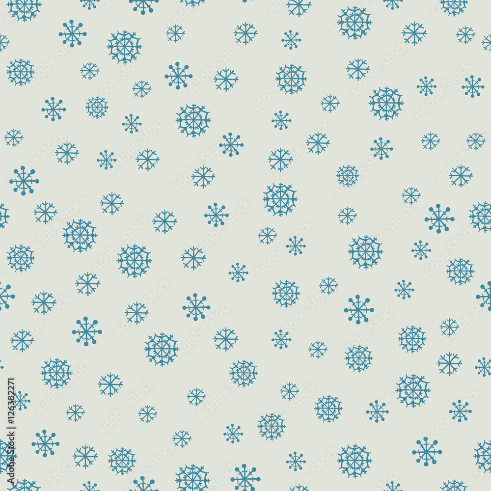 Christmas and New Year seamless pattern with snowflakes. Christmas and New Year seamless pattern with snowflakes.