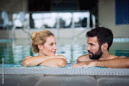 Couple enjoying spa wellness weekend © NDABCREATIVITY