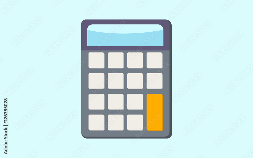 calculator math isolated icon calculator math isolated icon