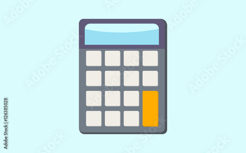 calculator math isolated icon