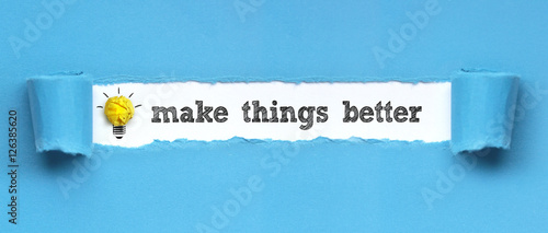 Quadro su tela make things better