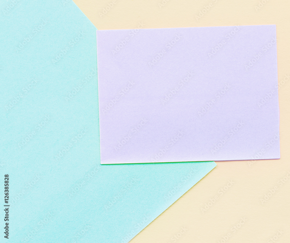 Different shape and pastel color bright note paper background Different shape and pastel color bright note paper background