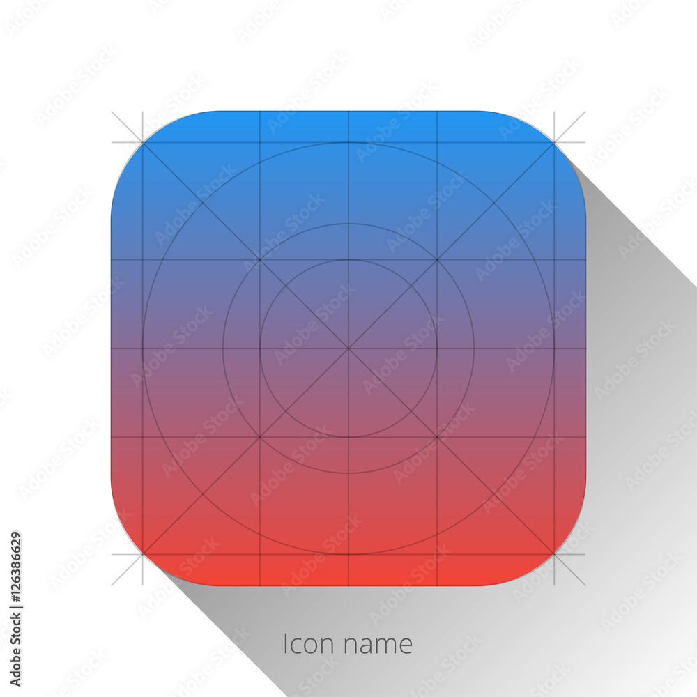 flat app icon template