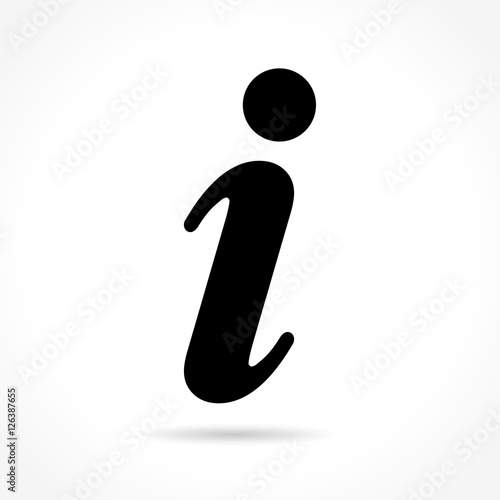 information icon on white background