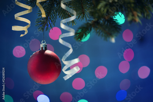 Wallpaper Mural Christmas balls on the background of  lights Torontodigital.ca