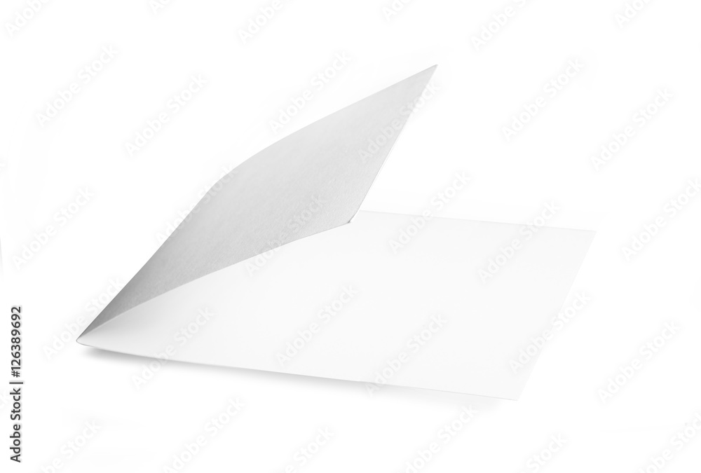 Blank booklet isolated on white background Blank booklet isolated on white background
