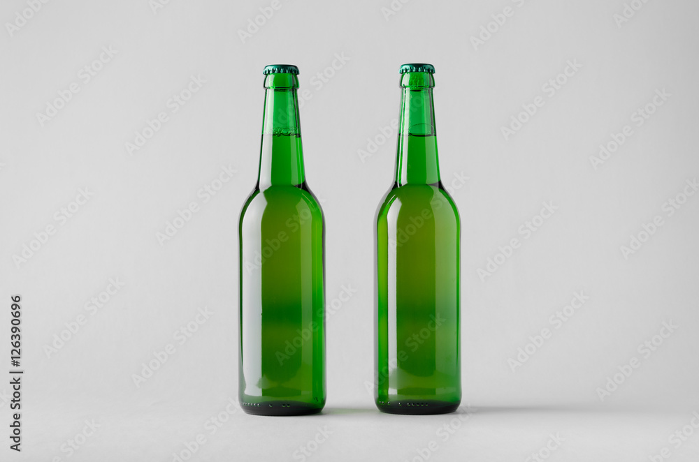 Beer Bottle Mock-Up - Two Bottles