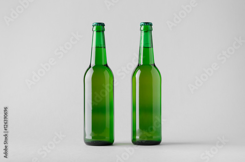 Beer Bottle Mock-Up - Two Bottles