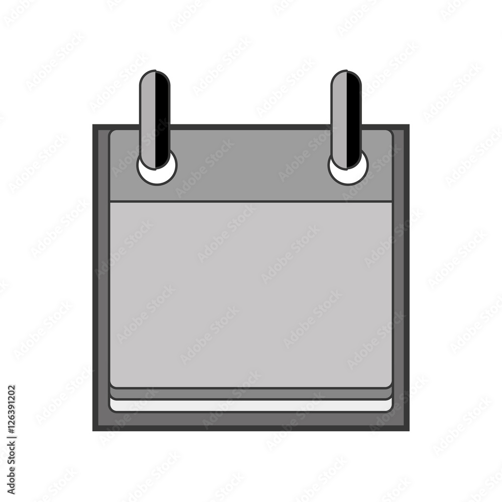 silhouette with calendar without number vector illustration silhouette with calendar without number vector illustration