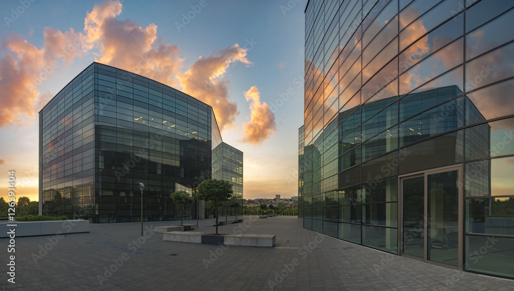 Modern office building