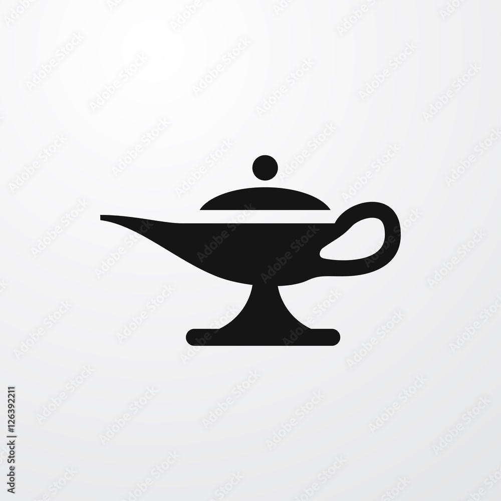 magic lamp icon illustration magic lamp icon illustration