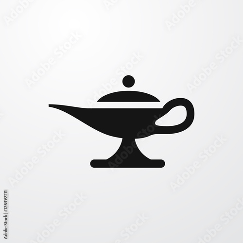 magic lamp icon illustration