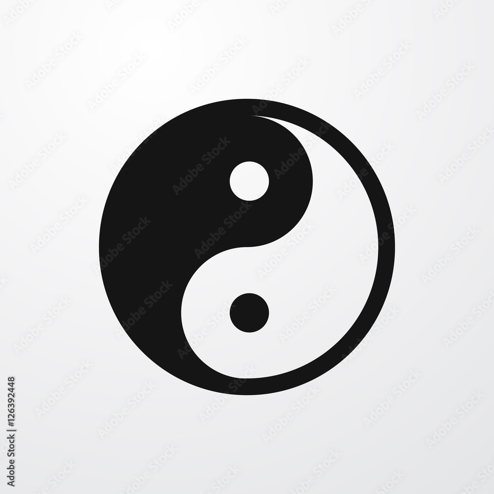 yin yang icon illustration yin yang icon illustration