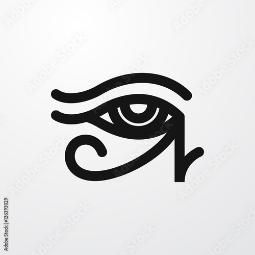 egypt eye icon illustration