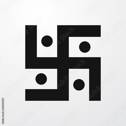 swastika icon illustration