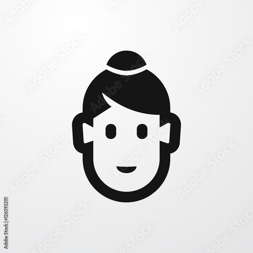 monk icon illustration