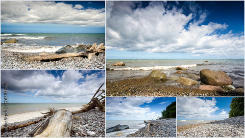 Collage von Bildern aus Rügen: Wilde, schöne Ostseeküste,Auszeit, Entspannung, Relaxen, Erholen, Meditation am Meer :)